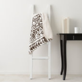 Tropisches Stammkunstmuster indigener hawaiianisch Sherpadecke (Beispiel)