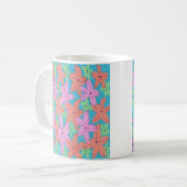 Tropisches Sternenfisch-Muster Kaffeetasse (Vorderseite Links)