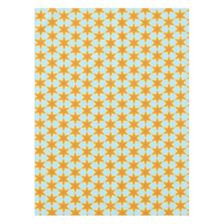 Tropisches Sternfruchtmuster Blau Orange Tischdecke