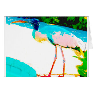 Tropisches Storchgraphikthema