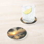 Tropisches Strand-Paradies Getränkeuntersetzer (Seite)