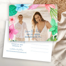 Tropisches Strandfoto Hochzeit Termin vormerken