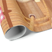 Tropisches StrandPalme-Seesommermuster Geschenkpapier (Rolleneckpunkt)