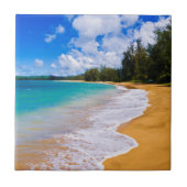 Tropisches Strandparadies, Hawaii Fliese (Vorderseite)