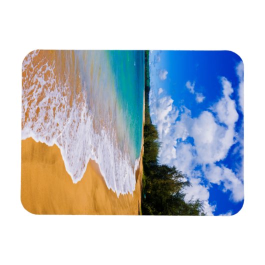Tropisches Strandparadies, Hawaii Magnet (Horizontal)