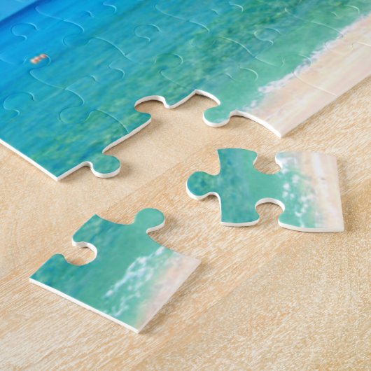 Tropisches Strandparadies mit Palmen Puzzle (Seite)