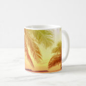 Tropisches Strandparadies: Serene Landschaft. Kaffeetasse (VorderseiteRechts)