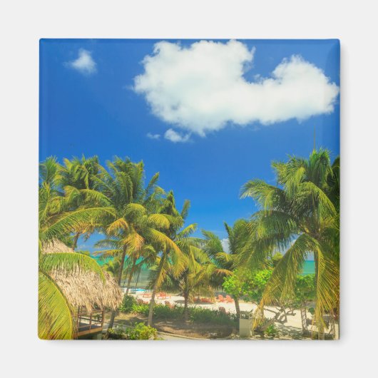 Tropisches Strandresort, Belize Magnet (Vorne)