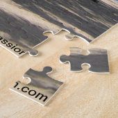 Tropisches Strandszenen-Foto mit weißem Sand und Puzzle (Seite)