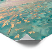 Tropisches Strandziel auf den Malediven Poster (Ecke)