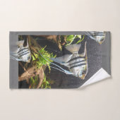 Tropisches Striptes Set für Badehandtuch (Handtuch)