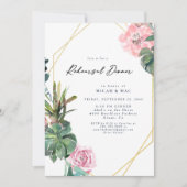 Tropisches Sukkulentabend Probe Einladung (Vorderseite)