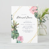 Tropisches Sukkulentabend Probe Einladung (Stehend Vorderseite)