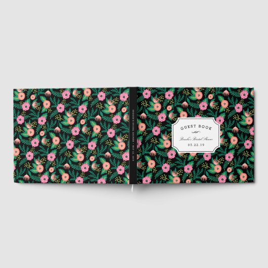 Tropisches Summer Blooms Brautparty Gästebuch (Voll)