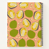 Tropisches Summer Jackfrucht Muster - Rezept Kochb Notizblock (Rückseite)