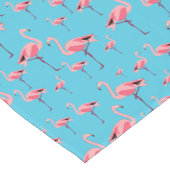Tropisches Summer Pink Flamingo Pattern Party Kurzer Tischläufer (Ecke)