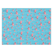 Tropisches Summer Pink Flamingo Pattern Party Tischdecke (Vorderseite (Horizontal))