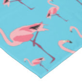 Tropisches Summer Pink Flamingo Pattern Party Tischdecke (Schrägansicht)