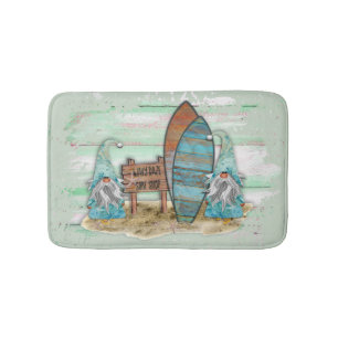 Tropisches Surfen Wasserfarbenstrand Badematte