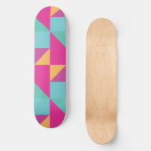 Tropisches Tangram Muster Skateboard (Vorderseite)