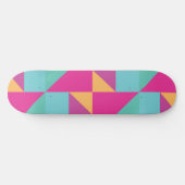 Tropisches Tangram Muster Skateboard (Horizontal)