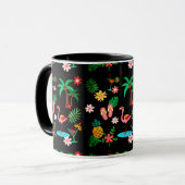 Tropisches 🍍 🌴 🦩 tasse (Vorderseite Links)