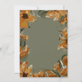 Tropisches Terracotta-Neutral-Boho-Brautparty Einladung (Rückseite)