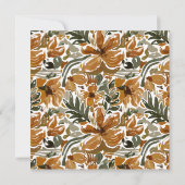 Tropisches Terracotta-Neutral-Boho-Brautparty Einladung (Rückseite)