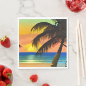 Tropisches Thema Geburtstag Serviette (Beispiel)