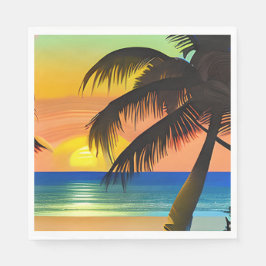 Tropisches Thema Geburtstag Serviette