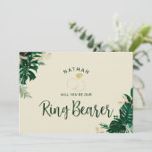 Tropisches Thema ist unsere Ring Bearer Vorschlag (Stehend Vorderseite)