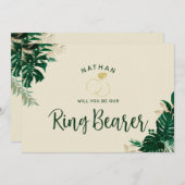 Tropisches Thema ist unsere Ring Bearer Vorschlag (Vorne/Hinten)