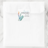 Tropisches Thema Quadratischer Aufkleber (Tasche)