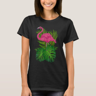 Tropisches Tier Exotic Bird Pink Flamingo 1 T-Shirt
