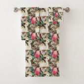 Tropisches Tiermuster Badhandtuch Set (Insitu)