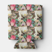 Tropisches Tiermuster Dosenkühler (Rückseite)