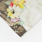 Tropisches Tiermuster Fleecedecke (Ecke)