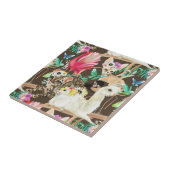 Tropisches Tiermuster Fliese (Seite)