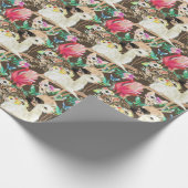 Tropisches Tiermuster Geschenkpapier (Ecke)