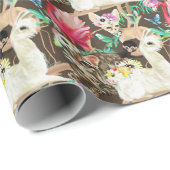 Tropisches Tiermuster Geschenkpapier (Rolleneckpunkt)