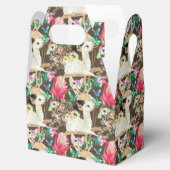 Tropisches Tiermuster Geschenkschachtel (Geöffnet)