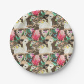 Tropisches Tiermuster Pappteller (Vorderseite)