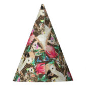 Tropisches Tiermuster Partyhütchen (Rückseite)