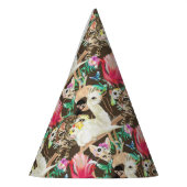 Tropisches Tiermuster Partyhütchen (Links)