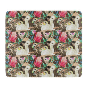 Tropisches Tiermuster Schneidebrett