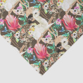 Tropisches Tiermuster Seidenpapier (Ausschnitt)