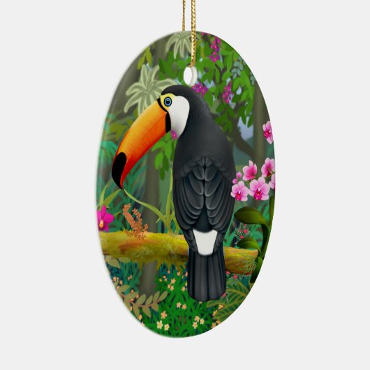 Tropisches Toco Toucan Bird Ornament (Rechts)