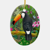Tropisches Toco Toucan Bird Ornament (Vorne)