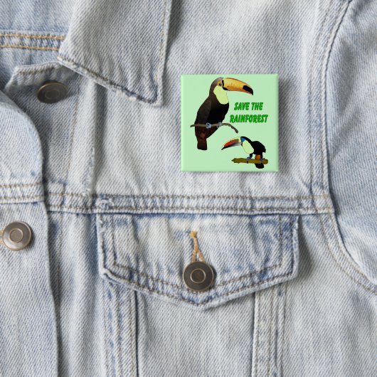 Tropisches Toucan Button (Beispiel)