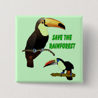 Tropisches Toucan Button